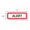 Nevs Position Labels - Alert 1/2" x 1-1/2" White w/Red & Black XP-025